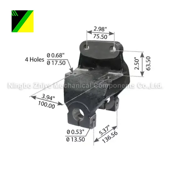 Predný záves na investičné odlievanie z tvárnej liatiny